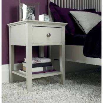 Ashby cotton 1 drawer bedside by Bentley Designs