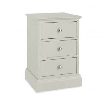 Ashby cotton 3 drawer bedside by Bentley Designs