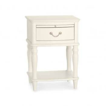 Bordeaux ivory bedside 1 drawer by Bentley Designs.