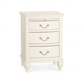 Bordeaux 3 drawer ivory bedside by Bentley Designs