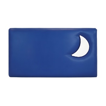 Childrens Blue With White Moon Bed Headboard
