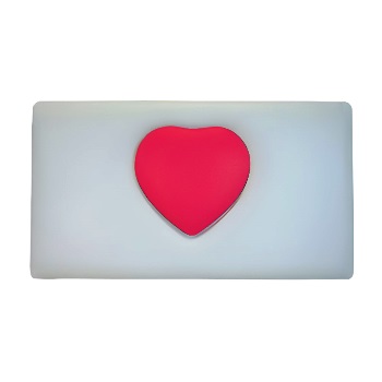 Childrens Heart Bed Headboard