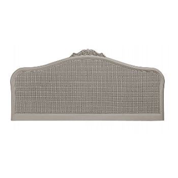 French inspired grey rattan headboard from Willis and Gambier