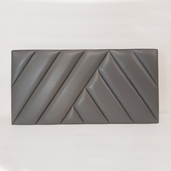 Herringbone Leather Headboard 100% Real Leather