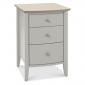 Whitby Scandi 3 drawer bedside from Bentley Designs - view 2