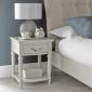 Montreux soft grey bedside 1 drawer by Bentley Designs - view 1