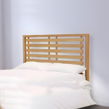 Naples Natural Oak Bed Headboard for Divan Beds
