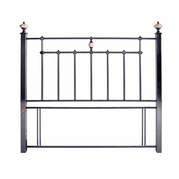 Oxford black nickel headboard.