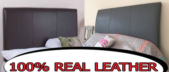 100% real leather for divan beds