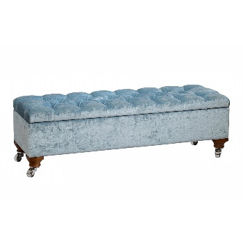 Rossini buttoned ottoman by Stuart Jones.