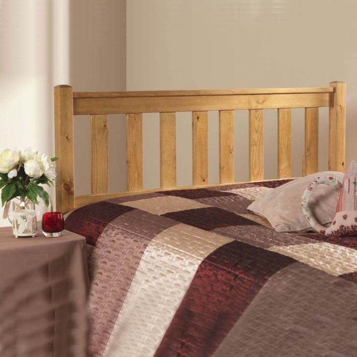 The Shaker Antique Pine Headboard, Antique Wood Headboards King Size