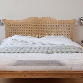 Southwold rattan bed headboard.