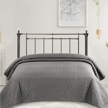 Trafalgar krystal black nickel headboard.