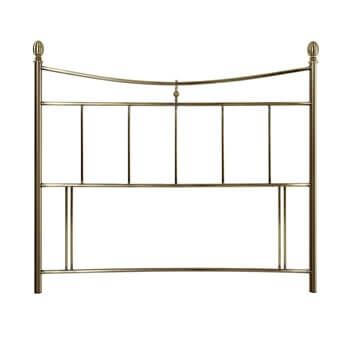 Warwick antique brass headboard.