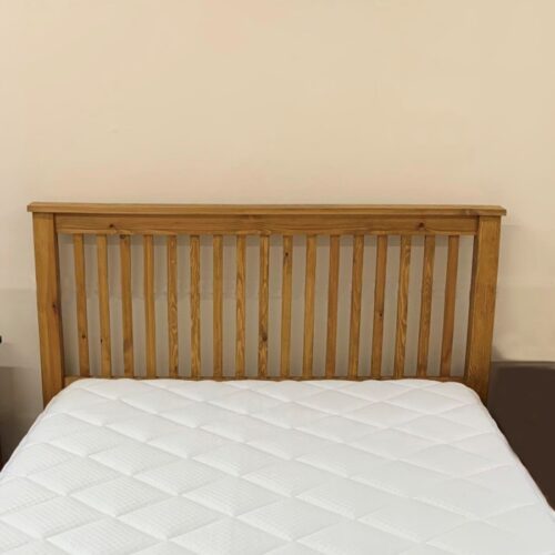 Chelsea wooden pine divan bed headboard