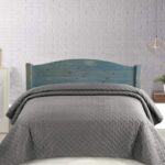 Portland blue wooden divan headboard