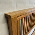 Chelsea solid oak headboard side view