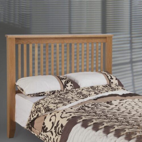 Chelsea solid oak headboard for divan beds