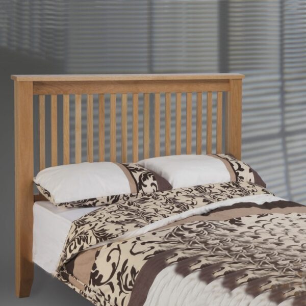 Chelsea solid oak headboard for divan beds