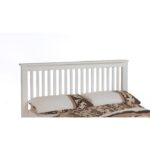 Chelsea white wooden divan headboard