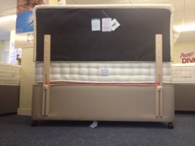 headboard fitted to the back of a divan bed used as an example