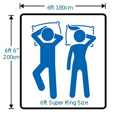 Super king 6ft size bed dimensions