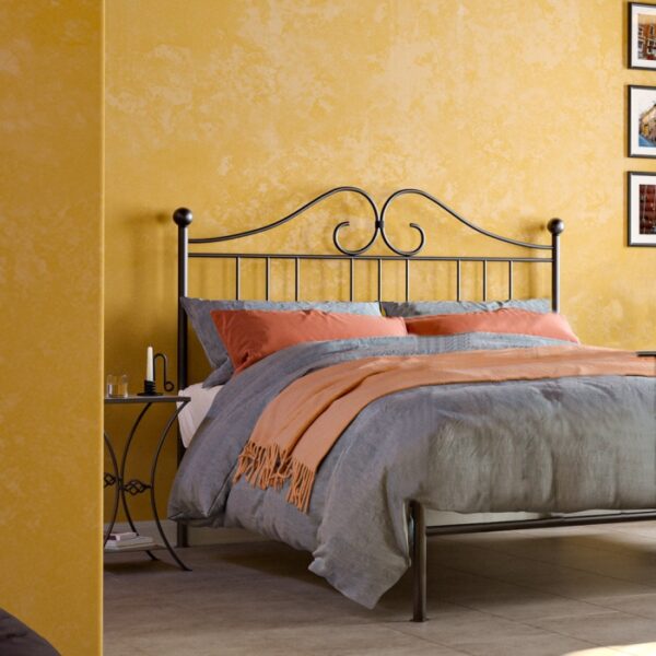 Balmoral iron metal black headboard