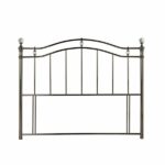 Cambridge black nickel metal headboard