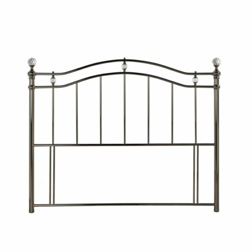 Cambridge black nickel metal headboard