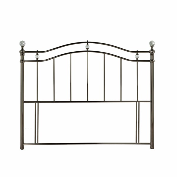 Cambridge black nickel metal headboard