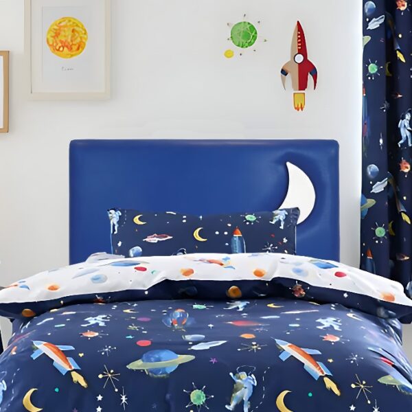 Blue Moon Children's Headboard | Kids Single Divan Beds