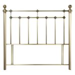 Emperor antique brass metal divan headboard