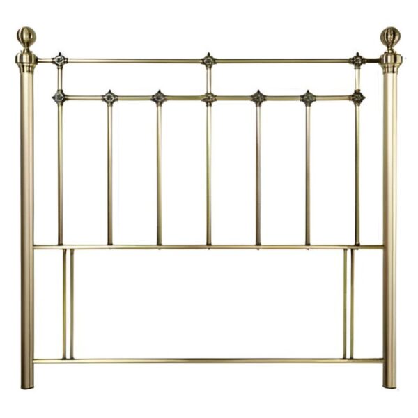 Emperor antique brass metal divan headboard