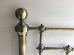 Emperor antique brass metal headboard