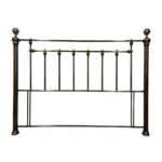 Gloucester antique brass metal headboard
