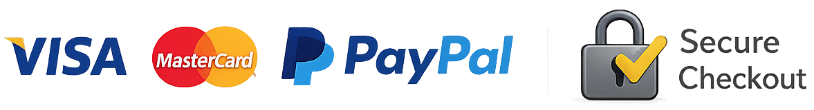Secure checkout – pay with Visa, Mastercard or PayPal