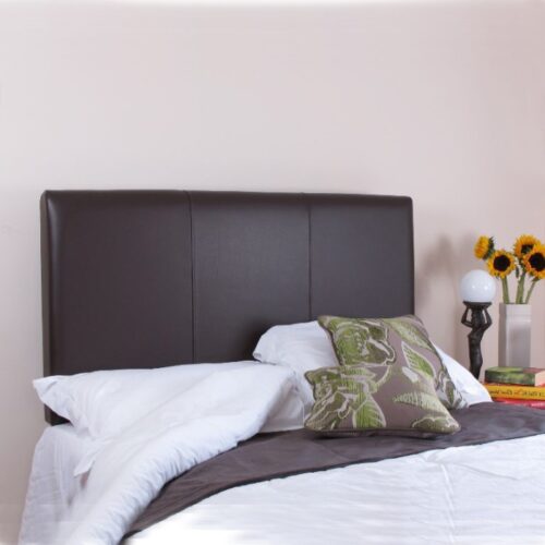Helena faux leather brown headboard for divan beds