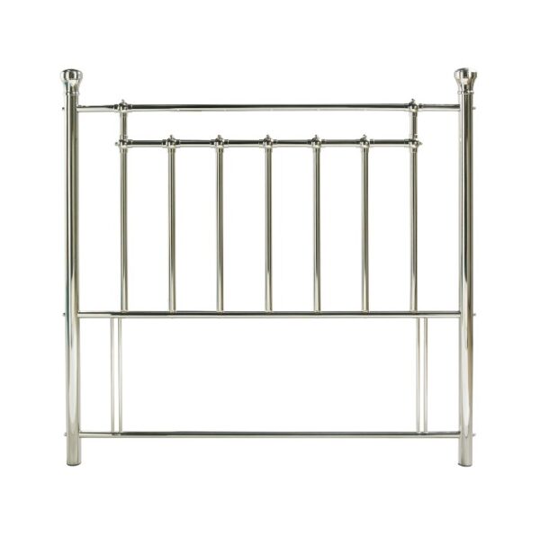 Kensey chrome metal divan headboard