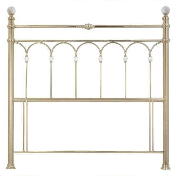 Krystal champagne brass bed headboard
