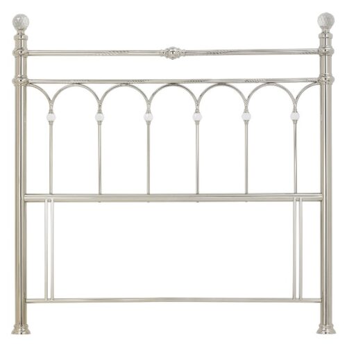 Krystal Shiny nickel bed headboard