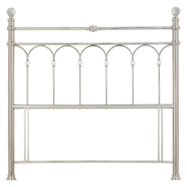 Krystal Shiny nickel bed headboard
