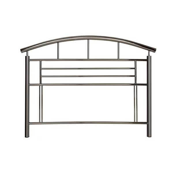 Mars black nickel metal headboard