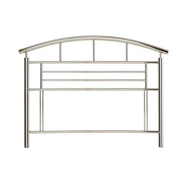 Mars shiny nickel metal headboard