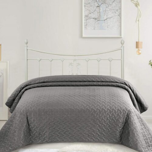 Marseilles beige metal headboard