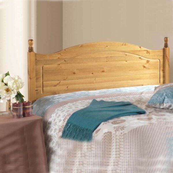 The Orlando Antique Pine Divan Bed Headboard