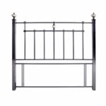 Oxford black nickel divan headboard