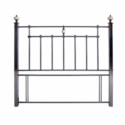 Oxford black nickel divan headboard