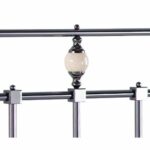 Oxford black center nickel finial