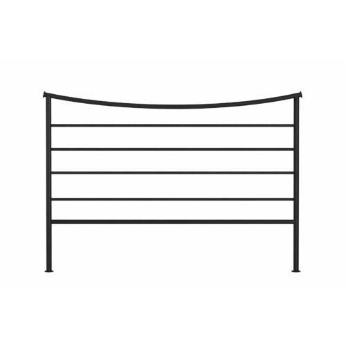 oxford iron metal headboard black headboard