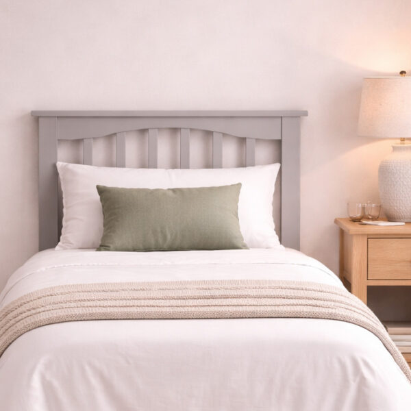 Sandy Grey Wooden Headboard for Divan Beds